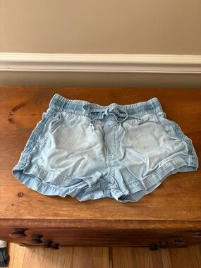 cloth & stone Light Blue Relaxed Drawstring Athletic Shorts